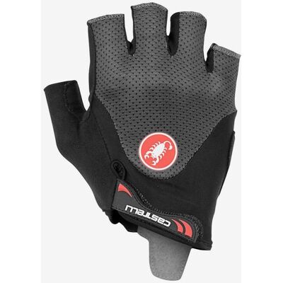 Guantes Castelli Arenberg Gel 2 Rosso Corsa cortos gris oscuro - M Guantes Castelli Arenberg Gel 2 Rosso Corsa cortos gris oscuro - M
