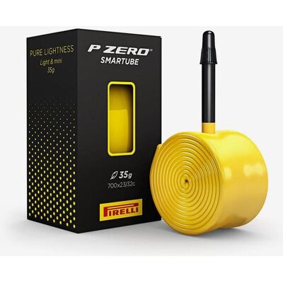 Camara de aire Pirelli P Zero Smart TPU - 700c - Amarillo - 23/32mm - Válvula 60mm Camara de aire Pirelli P Zero Smart TPU - 700c - Amarillo - 23/32mm - Válvula 60mm