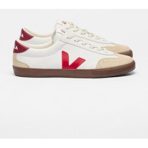 Zapatillas Veja Volley O.T. Leather blanco beige rojo mujer - 37 Zapatillas Veja Volley O.T. Leather blanco beige rojo mujer - 37