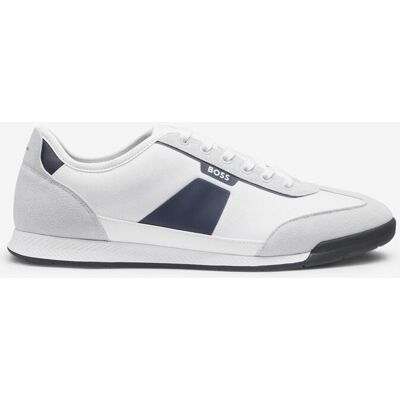 Zapatillas BOSS Nitan Lowp blanco gris azul marino - 42 Zapatillas BOSS Nitan Lowp blanco gris azul marino - 42