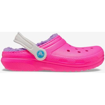 Crocs Classic Lined Clog K rosa blanco lila infantil - 29-30 Crocs Classic Lined Clog K rosa blanco lila infantil - 29-30