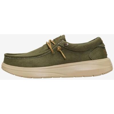 Zapatos Hey Dude Wally Twill verde caqui - 46 Zapatos Hey Dude Wally Twill verde caqui - 46