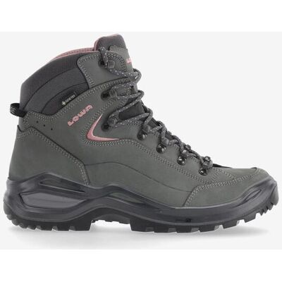 Botas Lowa Renegade EVO Mid GORE-TEX gris humo rosa mujer - 38 Botas Lowa Renegade EVO Mid GORE-TEX gris humo rosa mujer - 38