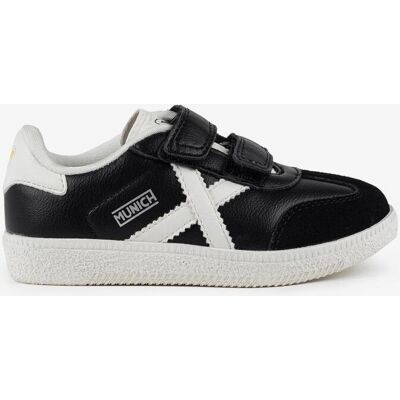 Zapatillas Munich Mini Astro VCO negro blanco infantil - 28 Zapatillas Munich Mini Astro VCO negro blanco infantil - 28