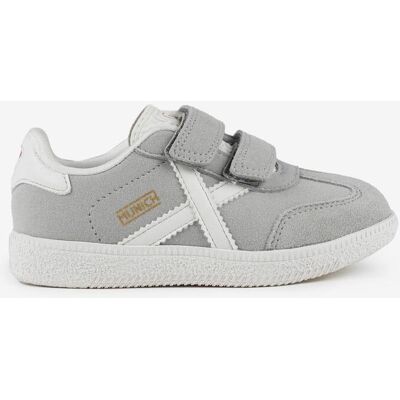 Zapatillas Munich Mini Astro VCO gris blanco infantil - 32 Zapatillas Munich Mini Astro VCO gris blanco infantil - 32