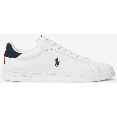 Polo Ralph Lauren HRT CT II Zapatillas - Zapatos Blancos Casual de Cuero Polo Ralph Lauren HRT CT II Zapatillas - Zapatos Blancos Casual de Cuero