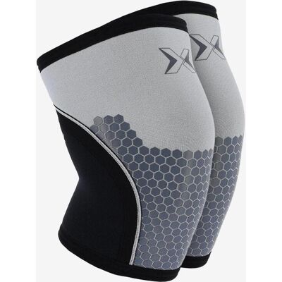 Rodilleras Picsil Hex Tech 5mm blanco negro (Par) - S Rodilleras Picsil Hex Tech 5mm blanco negro (Par) - S
