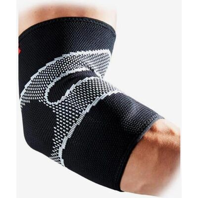 Codera McDavid de tejido elástico con cruz acochado en gel negro - L Codera McDavid de tejido elástico con cruz acochado en gel negro - L