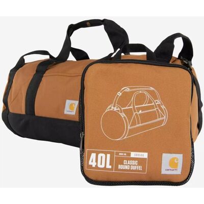 Bolsa Carhartt Classic Round 40L marrón negro Bolsa Carhartt Classic Round 40L marrón negro