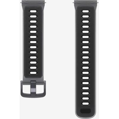 Correa de silicona Coros para PACE 4; 22 mm negro gris oscuro Correa de silicona Coros para PACE 4; 22 mm negro gris oscuro