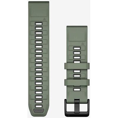 Correa de silicona Garmin QuickFit 22 mm verde pálido grafito Correa de silicona Garmin QuickFit 22 mm verde pálido grafito