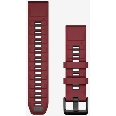 Correa de silicona Garmin QuickFit 22 mm rojo grafito Correa de silicona Garmin QuickFit 22 mm rojo grafito