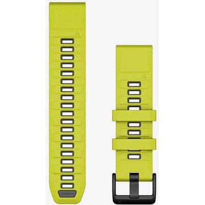 Correa de silicona Garmin QuickFit 22 mm amarillo grafito Correa de silicona Garmin QuickFit 22 mm amarillo grafito