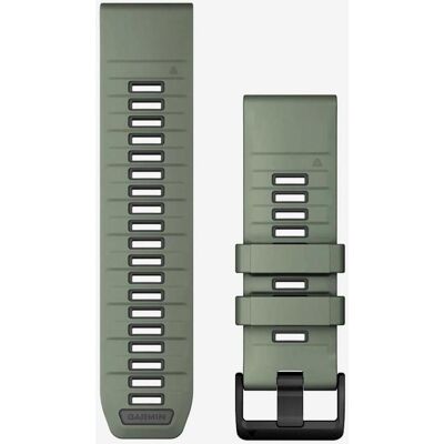 Correa de silicona Garmin QuickFit 26 mm verde pálido grafito Correa de silicona Garmin QuickFit 26 mm verde pálido grafito