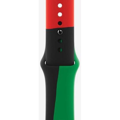 Correa deportiva Apple Black Unity para Apple Watch 40 mm negro verde rojo Correa deportiva Apple Black Unity para Apple Watch 40 mm negro verde rojo