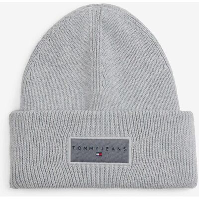 Tommy Hilfiger Gorro Tommy Jeans Linear gris mujer Tommy Hilfiger Gorro Tommy Jeans Linear gris mujer
