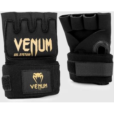 Guantes Venum Gel Kontact Quick Wraps negro dorado - XL Guantes Venum Gel Kontact Quick Wraps negro dorado - XL