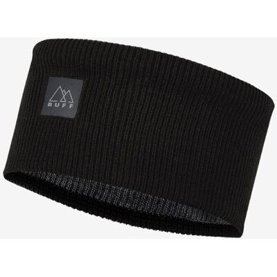 Cinta para la cabeza Buff CrossKnit negro sólido Cinta para la cabeza Buff CrossKnit negro sólido