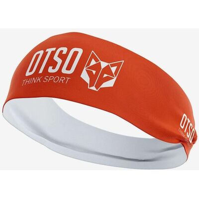 Cinta para la cabeza Otso Sport 10 cm naranja blanco Cinta para la cabeza Otso Sport 10 cm naranja blanco