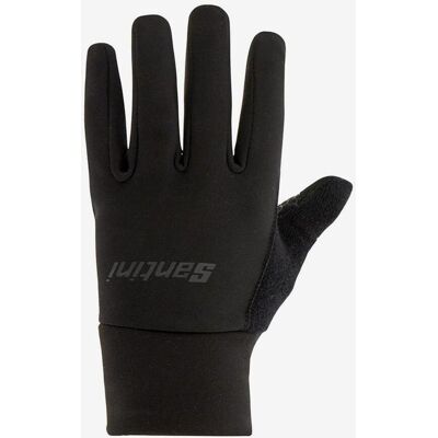 Guantes largos Santini Colore negro - XL-XXL Guantes largos Santini Colore negro - XL-XXL