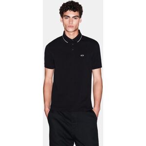 Polo Armani Exchange Logo Rib manga corta negro - XL Polo Armani Exchange Logo Rib manga corta negro - XL