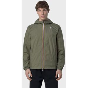 Chaqueta con capucha K-WAY Jake Plus 2 Double verde caña blanco - S Chaqueta con capucha K-WAY Jake Plus 2 Double verde caña blanco - S