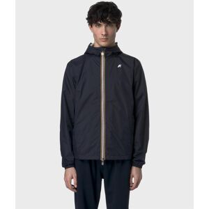 Chaqueta con capucha K-WAY Jake Plus 2 Double azul noche blanco - L Chaqueta con capucha K-WAY Jake Plus 2 Double azul noche blanco - L