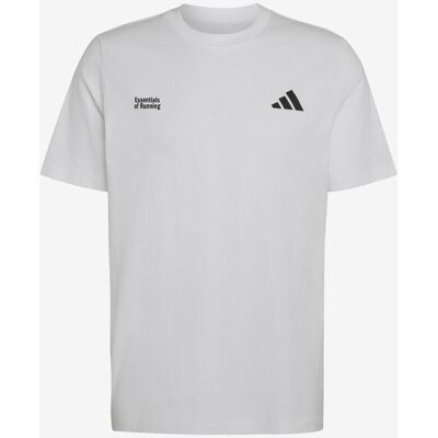 Camiseta adidas Run Essentials Graphic manga corta blanco negro - XXL Camiseta adidas Run Essentials Graphic manga corta blanco negro - XXL
