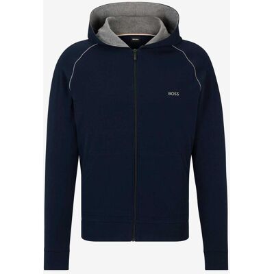 Sudadera con capucha BOSS Small Logo Full Zip azul marino - L Sudadera con capucha BOSS Small Logo Full Zip azul marino - L