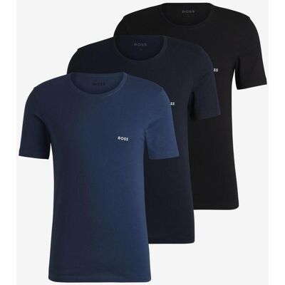 Camiseta BOSS Classic Logo manga corta azul marino negro (3 unidades) - XL Camiseta BOSS Classic Logo manga corta azul marino negro (3 unidades) - XL