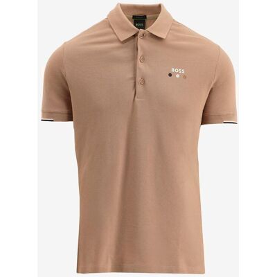 Polo BOSS Paddy Open 25 manga corta beige - S Polo BOSS Paddy Open 25 manga corta beige - S