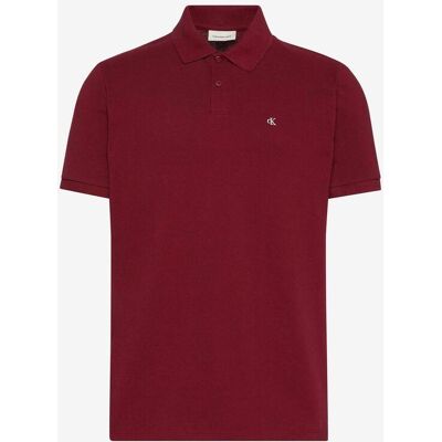Polo Calvin Klein Jeans Monogram manga corta rojo oscuro - L Polo Calvin Klein Jeans Monogram manga corta rojo oscuro - L