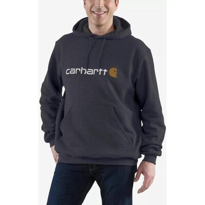 Sudadera con capucha Carhartt Signature Logo gris oscuro - M Sudadera con capucha Carhartt Signature Logo gris oscuro - M
