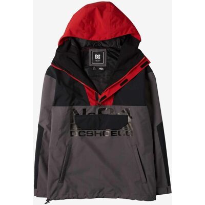 Chaqueta con capucha DC Shoes 4/3mm Anorak gris negro rojo - L Chaqueta con capucha DC Shoes 4/3mm Anorak gris negro rojo - L