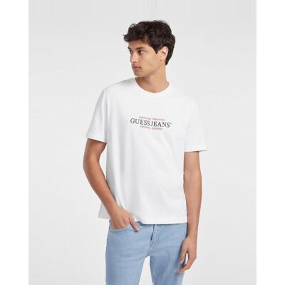 Camiseta Guess American Tradition manga corta blanco negro rojo - XL Camiseta Guess American Tradition manga corta blanco negro rojo - XL