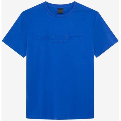 Camiseta Hackett Embossed manga corta azul intenso - XL Camiseta Hackett Embossed manga corta azul intenso - XL