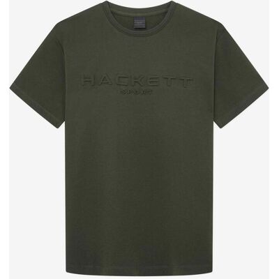 Camiseta Hackett Embossed manga corta verde caqui - S Camiseta Hackett Embossed manga corta verde caqui - S