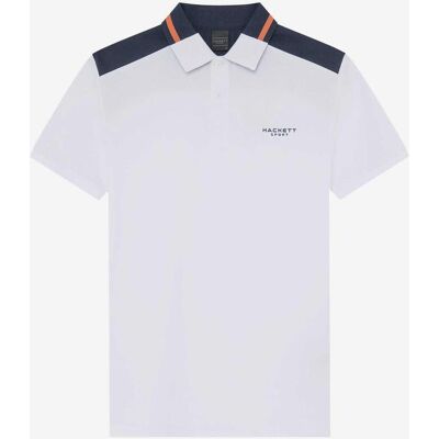 Polo Hackett Colour Block manga corta blanco azul marino - S Polo Hackett Colour Block manga corta blanco azul marino - S