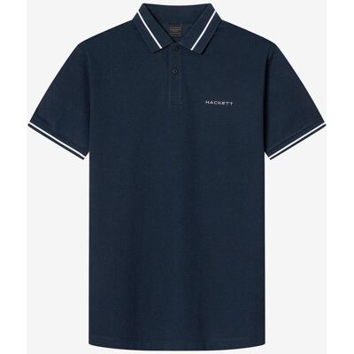 Polo Hackett Tipped manga corta azul marino - L Polo Hackett Tipped manga corta azul marino - L
