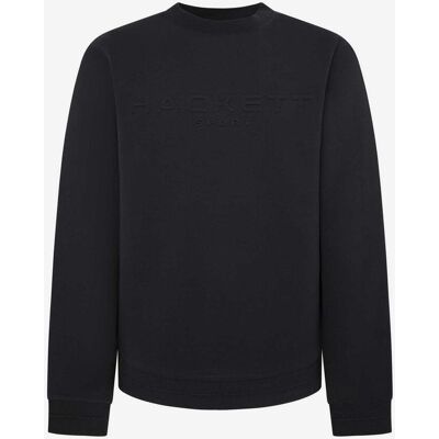 Sudadera Hackett Embossed Crew negro puro - L Sudadera Hackett Embossed Crew negro puro - L