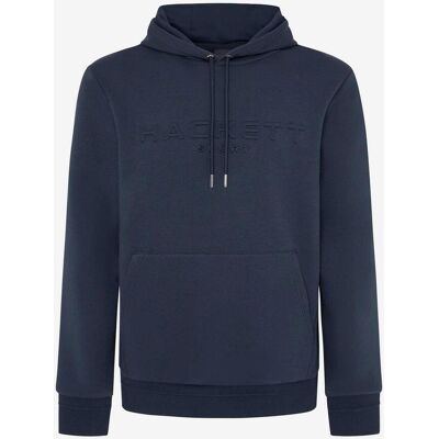 Sudadera con capucha Hackett Embossed azul marino - L Sudadera con capucha Hackett Embossed azul marino - L