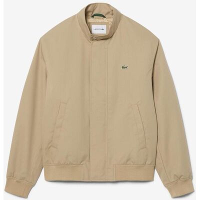Chaqueta Lacoste Water-Repellent Twill Harrington marrón - M Chaqueta Lacoste Water-Repellent Twill Harrington marrón - M