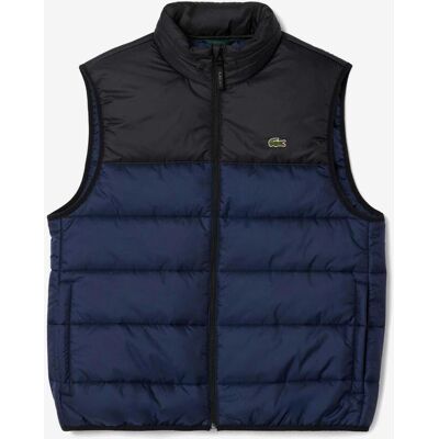 Chaleco con capucha Lacoste Puffer Contrast azul negro puro - L Chaleco con capucha Lacoste Puffer Contrast azul negro puro - L