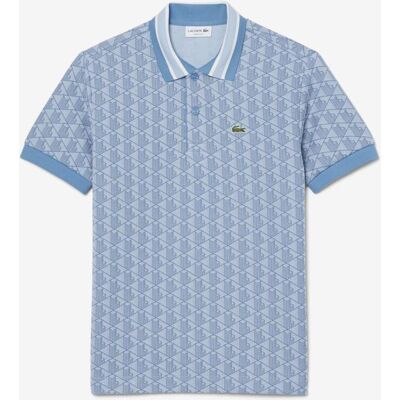 Polo Lacoste Col Bord-Cotes manga corta azul claro - S Polo Lacoste Col Bord-Cotes manga corta azul claro - S