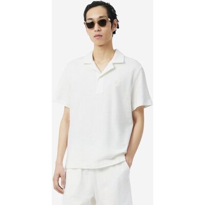 Polo Lacoste Classic Fit Textured manga corta blanco puro - L Polo Lacoste Classic Fit Textured manga corta blanco puro - L