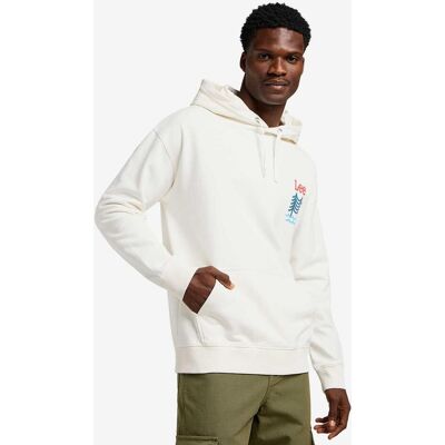 Sudadera con capucha Lee Graphic blanco - XXL Sudadera con capucha Lee Graphic blanco - XXL