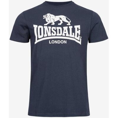 Camiseta Lonsdale Logo manga corta azul marino blanco - M Camiseta Lonsdale Logo manga corta azul marino blanco - M
