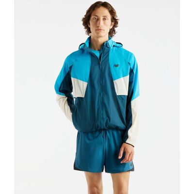 Chaqueta New Balance RC azul celeste oscuro - L Chaqueta New Balance RC azul celeste oscuro - L