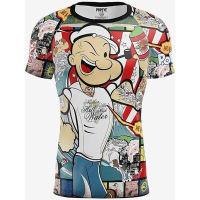Camiseta Otso Popeye manga corta rojo intenso azul - L Camiseta Otso Popeye manga corta rojo intenso azul - L