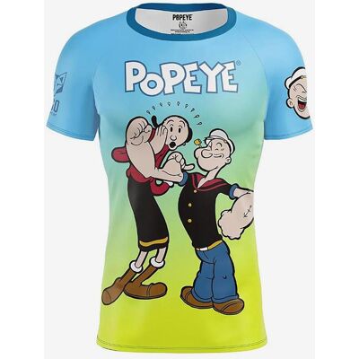Camiseta Otso Popeye manga corta verde lima azul - XL Camiseta Otso Popeye manga corta verde lima azul - XL